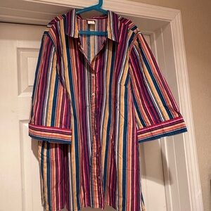 Women's Multicolor xl Striped Blouse
